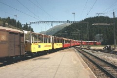 RhB (Rhätische Bahn), St. Moritz 13. July 2003